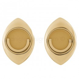 Maniglia per porta a libro Clip Mandelli 368T con doppio anello folle