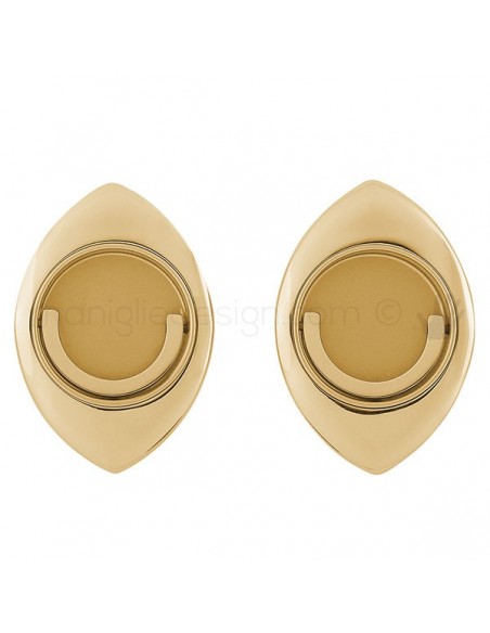 Maniglia per porta a libro Clip Mandelli 368T con doppio anello folle