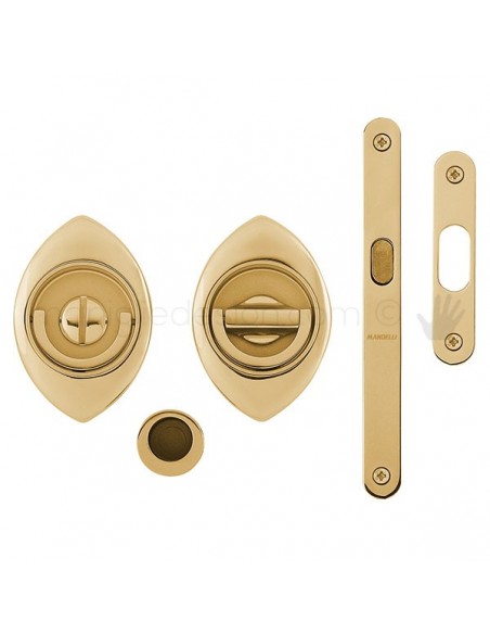 Maniglia per porta a libro Clip Mandelli 368T con doppio anello con serratura