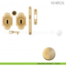 Maniglia per porta scorrevole Clip Mandelli 1018T con chiave e serratura 2