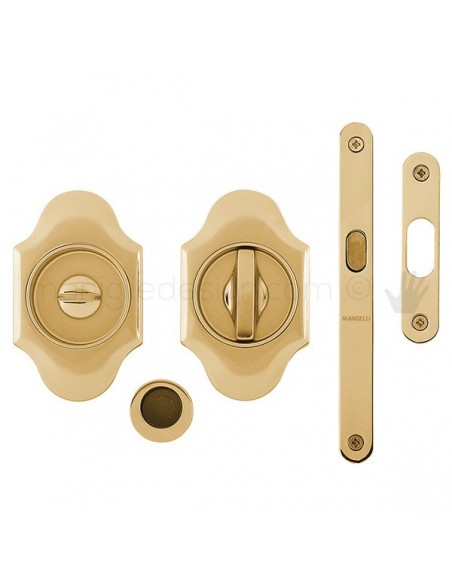 Maniglia per porta scorrevole Clip Mandelli 1018T nottolino e serratura