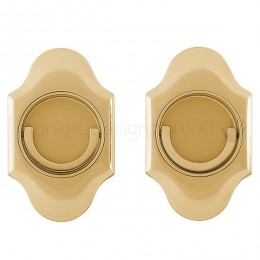 Maniglia per porta a libro Clip Mandelli 1018T con doppio anello folle