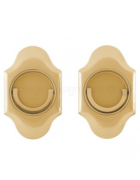 Maniglia per porta a libro Clip Mandelli 1018T con doppio anello folle