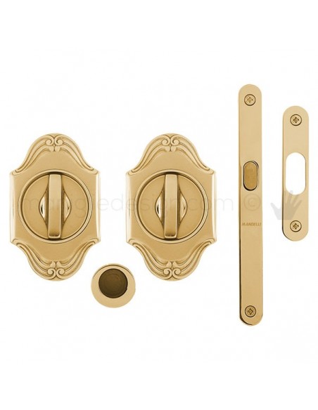 Maniglia per porta scorrevole Clip Mandelli 1028T con nottolino interno ed esterno con serratura