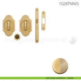 Maniglia per porta scorrevole Clip Mandelli 1028T con nottolino interno ed esterno con serratura 2
