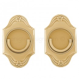 Maniglia per porta a libro Clip Mandelli 1028T con doppio anello folle