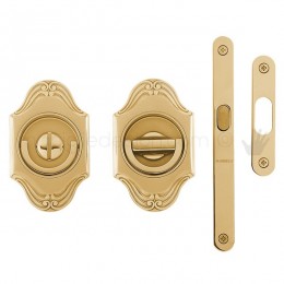 Maniglia per porta a libro Clip Mandelli 1028T con doppio anello con serratura