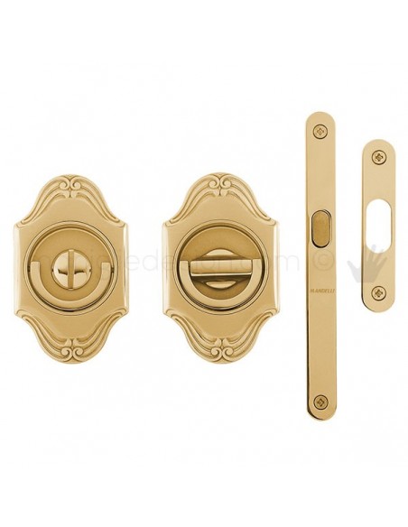 Maniglia per porta a libro Clip Mandelli 1028T con doppio anello con serratura