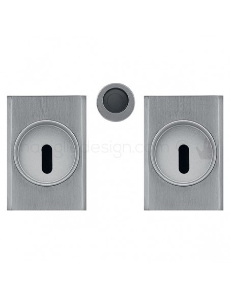 Maniglia per porta scorrevole Clip Mandelli 1038T con chiave senza serratura