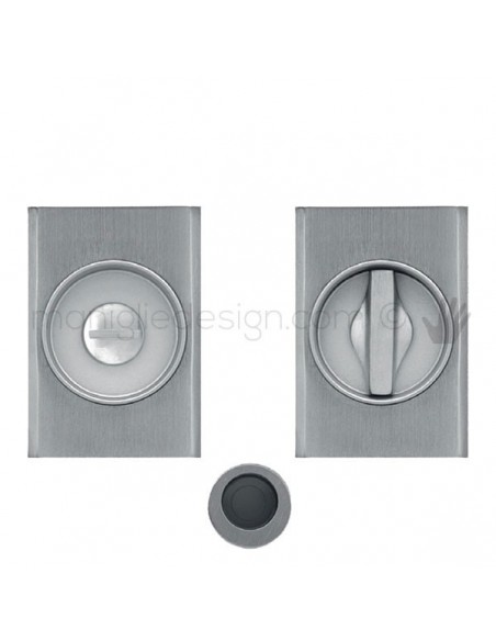 Maniglia per porta scorrevole Clip Mandelli 1038T con nottolino interno ed esterno senza serratura