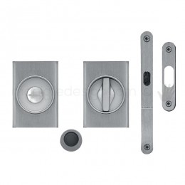 Maniglia per porta scorrevole Clip Mandelli 1038T con nottolino interno ed esterno con serratura