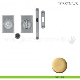 Maniglia per porta scorrevole Clip Mandelli 1038T con nottolino interno ed esterno con serratura 2