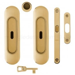 Maniglia per porta scorrevole Clip Mandelli 378 con chiave e serratura