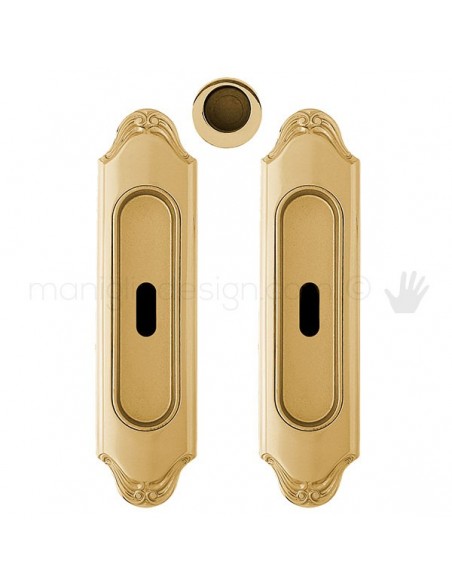 Maniglia per porta scorrevole Clip Mandelli 1028 con chiave senza serratura