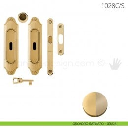 Maniglia per porta scorrevole Clip Mandelli 1028 con chiave e serratura 2