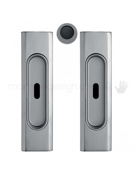 Maniglia per porta scorrevole Clip Mandelli 1038 con chiave senza serratura
