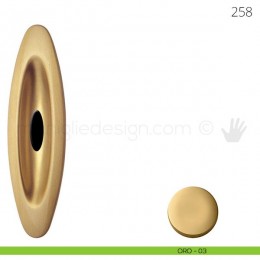 Maniglia per porta scorrevole Mandelli 258 con foro chiave 2