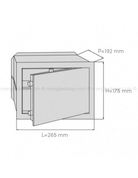Cassaforte Juwel Frankfurt 5004 dimensione
