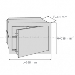 Cassaforte Juwel Kombifrank 4924 con combinazione meccanica dimensioni 2