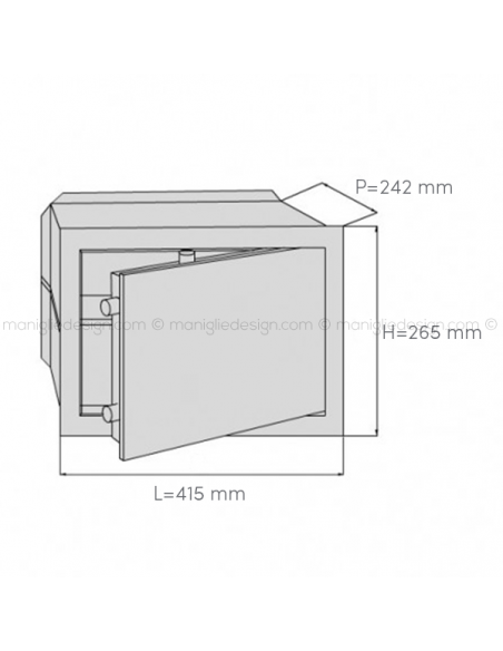 Cassaforte Juwel Elerunner 5645 con combinazione elettronica dimensioni