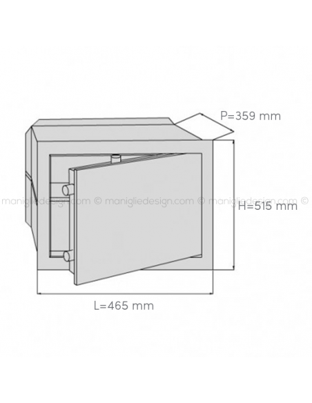 Cassaforte Juwel Keycombi 4886 con combinazione meccanica e chiave dimensioni