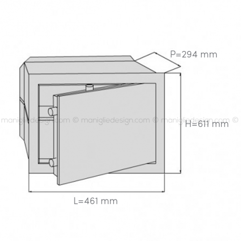 Cassaforte Juwel Safemaster 5195 con chiave dimensioni