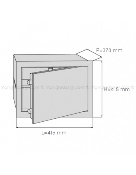 Cassaforte Juwel Time Delay 6241/8 con combinazione elettronica e apertura ritardata dimensioni