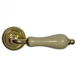 Maniglia porta porcellana craquele lucido verniciato Samoha Nestori