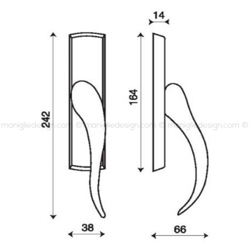 Maniglia cremonese per finestra Apriti Kleis