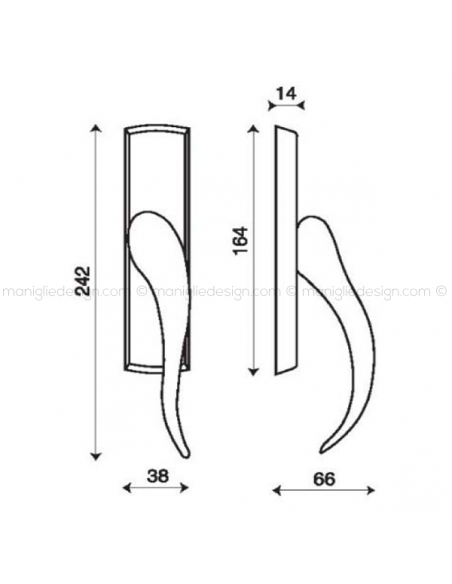 Maniglia cremonese per finestra Apriti Kleis