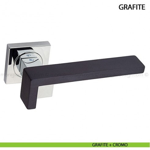 Maniglia per porta Grafite Kleis foro yale