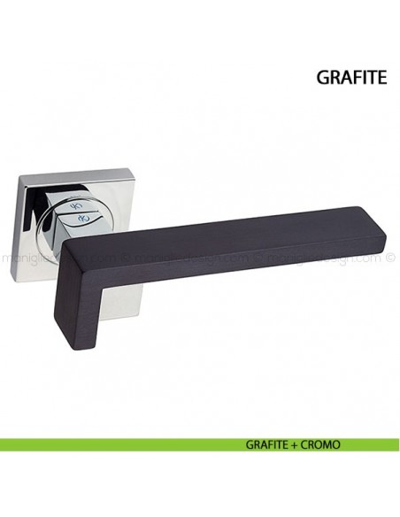 Maniglia per porta Grafite Kleis foro yale