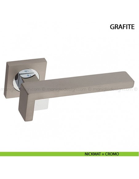 Maniglia per porta Grafite Kleis foro yale