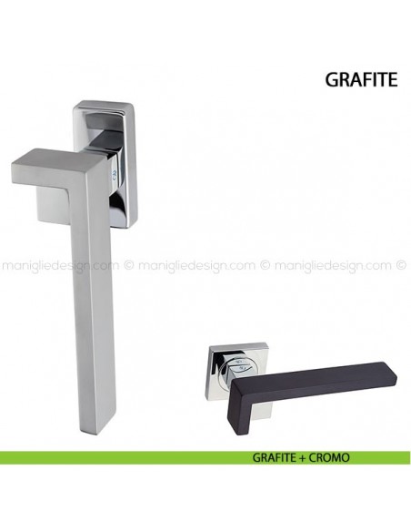 Maniglia martellina DK per finestra Grafite Kleis