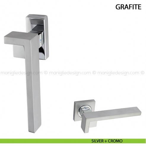 Maniglia martellina DK per finestra Grafite Kleis