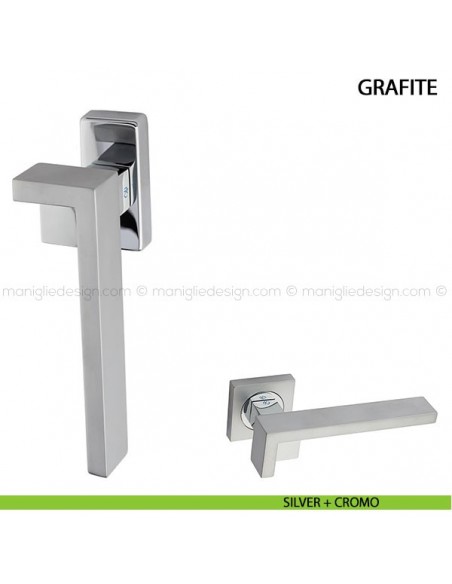 Maniglia martellina DK per finestra Grafite Kleis