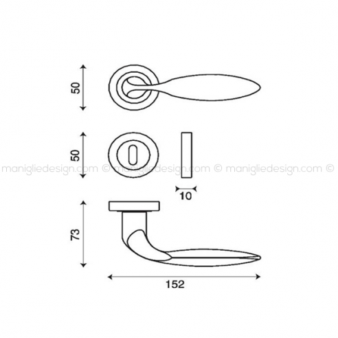 Maniglia per porta Libya Kleis foro yale
