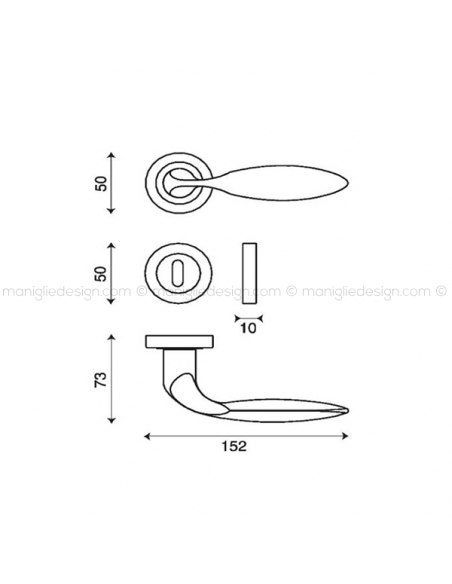 Maniglia per porta Libya Kleis foro yale