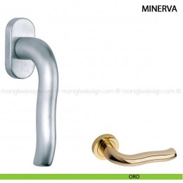 Maniglia martellina DK per finestra Minerva Kleis disegno 2