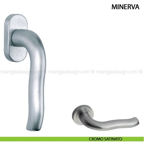 Maniglia martellina DK per finestra Minerva Kleis disegno