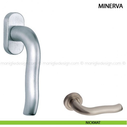 Maniglia martellina DK per finestra Minerva Kleis disegno