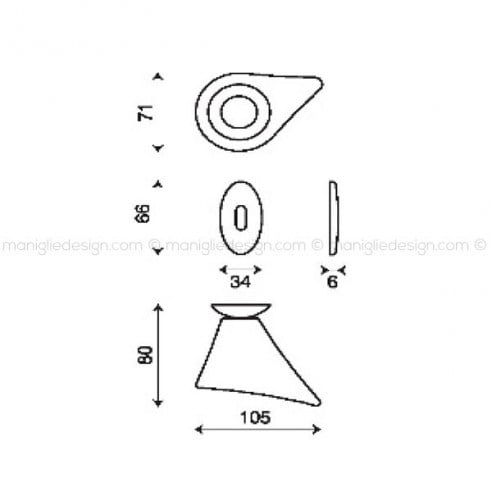 Maniglia per porta Sesamo Kleis foro yale