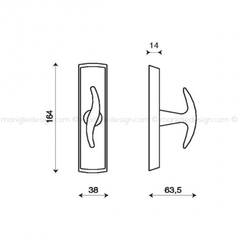 Maniglia cremonese per finestra Sinn Kleis