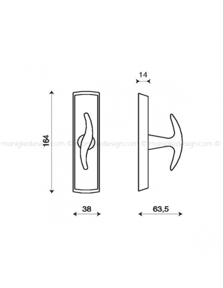 Maniglia cremonese per finestra Sinn Kleis