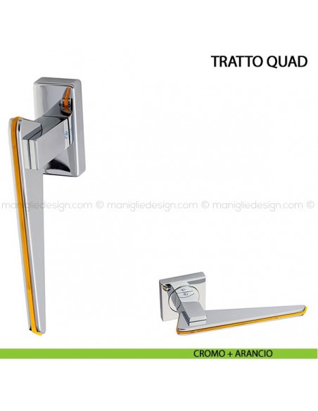 Maniglia martellina DK per finestra Tratto Quad Kleis