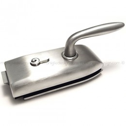 Serratura per porta in vetro foro maniglia con cilindro SER001FY