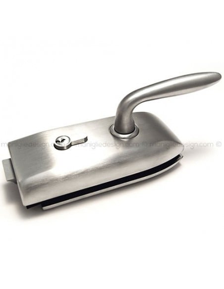 Serratura per porta in vetro foro maniglia con cilindro SER001FY