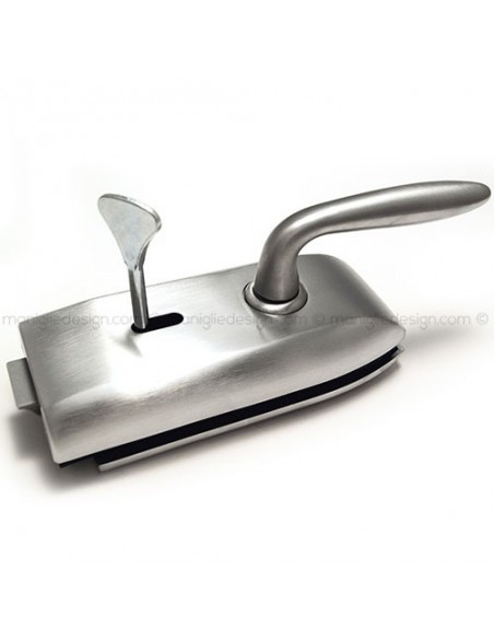 Serratura per porta in vetro foro maniglia con chiave SER001FC