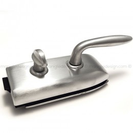 Serratura per porta in vetro foro maniglia con nottolino WC SER001FM