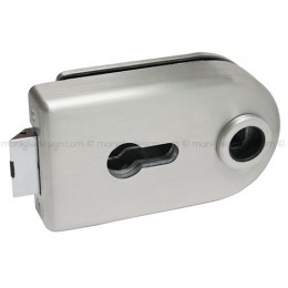 Serratura per porta in vetro foro maniglia con cilindro SER003FY